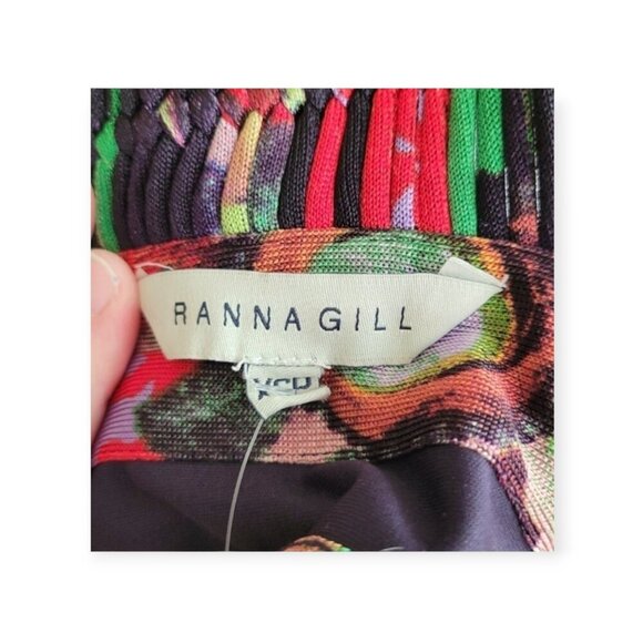 Anthropologie Ranna Gill Rainbow Midi Dress XSP NWT - Picture 10 of 14